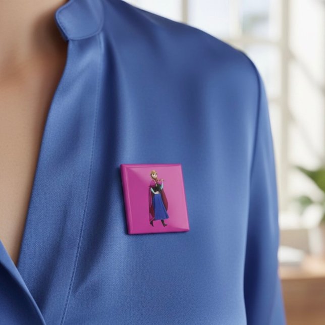 Badge Carré 5 Cm Bouton Anna (Créateur téléchargé)