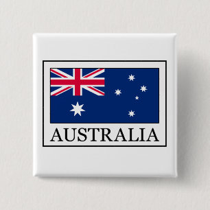 Badge Carré 5 Cm Bouton Australie
