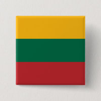 Bouton avec Drapeau de Lituanie