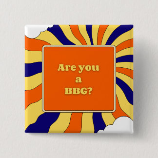 Badge Carré 5 Cm Bouton BBG