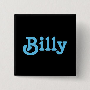Badge Carré 5 Cm Bouton Billy