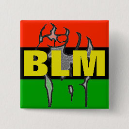 Badge Carré 5 Cm Bouton BLM