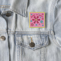 Bouton Born to Shop