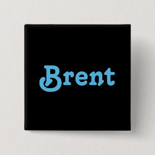 Badge Carré 5 Cm Bouton Brent