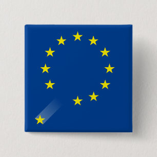 Badge Carré 5 Cm Bouton BRITANNIQUE de Brexit