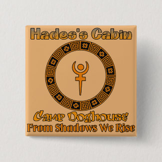 Badge Carré 5 Cm Bouton Cabine de Hades