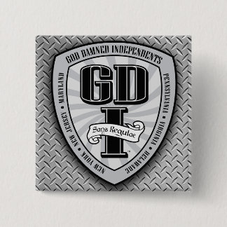 Badge Carré 5 Cm Bouton carré 1 de GDI