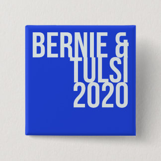 Badge Carré 5 Cm Bouton Carré Bernie & Tulsi 2020