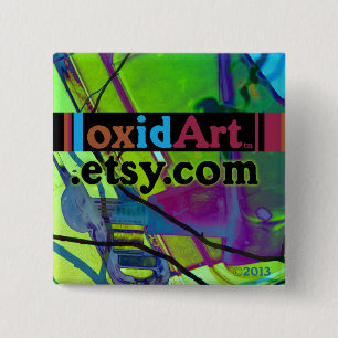 Badge Carré 5 Cm bouton carré d'oxidArt