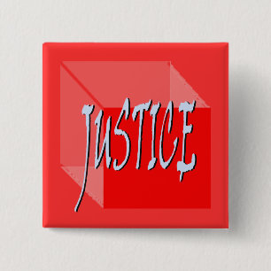 Badge Carré 5 Cm Bouton Carré Geo Justice