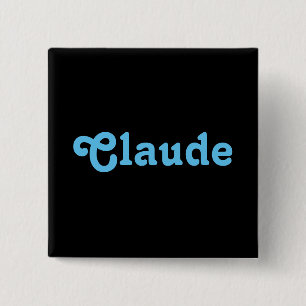 Badge Carré 5 Cm Bouton Claude