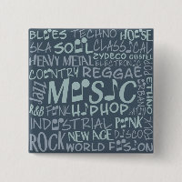 Bouton Collage Word des genres musicaux