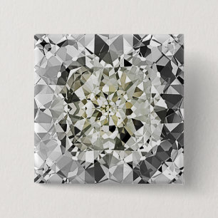Badge Carré 5 Cm Bouton congelé de BIZZLE
