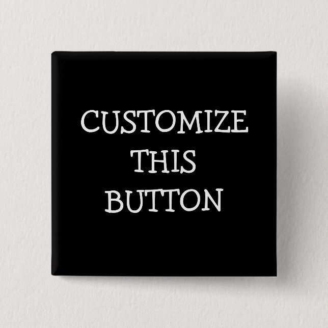 Badge Carré 5 Cm Bouton customisé (Devant)