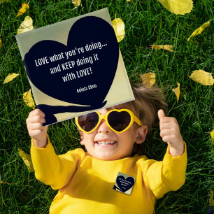 Badge Carré 5 Cm Bouton d'amour - Adiela Akoo