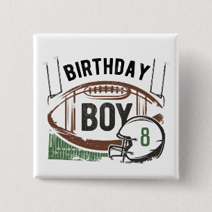 Badge Carré 5 Cm Bouton d'anniversaire de l'âge personnalisé