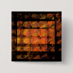 Badge Carré 5 Cm Bouton d'art Abstrait du mur (carré)