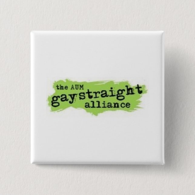 Badge Carré 5 Cm Bouton d&#x27;AUM GSA (Devant)
