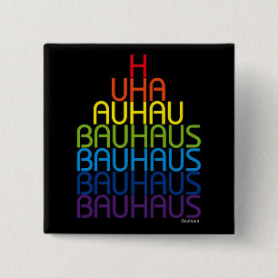 Badge Carré 5 Cm Bouton de Bauhaus