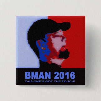 Badge Carré 5 Cm Bouton de BMAN 2016