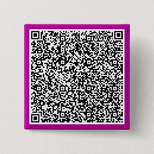 Badge Carré 5 Cm Bouton de code QR personnalisé