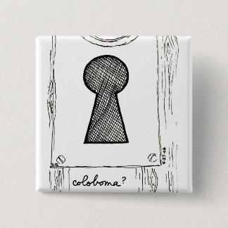 Badge Carré 5 Cm Bouton de colobome