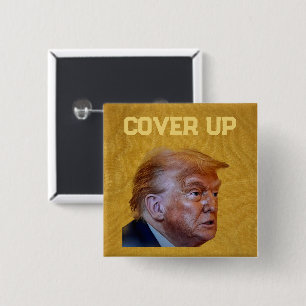 Badge Carré 5 Cm Bouton de dissimulation de Trump
