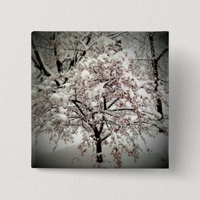 Badge Carré 5 Cm Bouton de FirstSnow 65 (Devant)