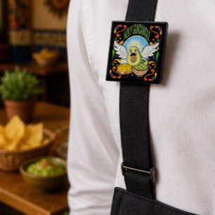 Badge Carré 5 Cm Bouton de flair Holy Guacamole