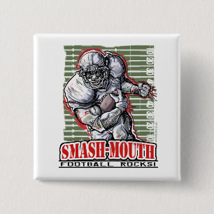 Badge Carré 5 Cm Bouton de Fracas-Bouche