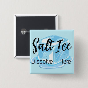 Badge Carré 5 Cm Bouton de glace salée