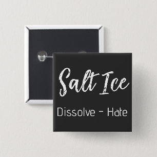 Badge Carré 5 Cm Bouton de glace salée