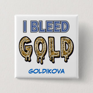 Badge Carré 5 Cm Bouton de GOLDIKOVA