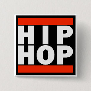 Badge Carré 5 Cm Bouton de HIP HOP