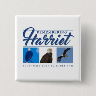 Badge Carré 5 Cm Bouton de jambe d'aigle Harriet SWFL