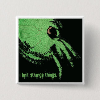 Badge Carré 5 Cm bouton de knit de cthulhu
