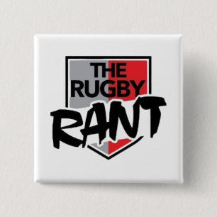 Badge Carré 5 Cm Bouton de la fourrure de rugby
