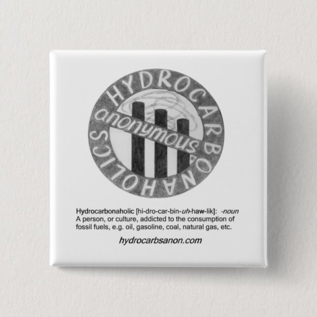 Badge Carré 5 Cm Bouton de logo/citation (Devant)