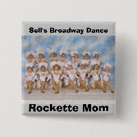Bouton de maman de Rockette de danse de Broadway