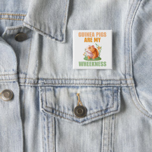 Badge Carré 5 Cm Bouton de marche