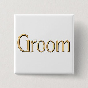 Badge Carré 5 Cm Bouton de marié