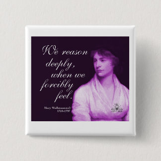 Badge Carré 5 Cm Bouton de Mary Wollstoncraft
