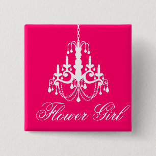 Badge Carré 5 Cm Bouton de partie de Bachelorette de demoiselle de