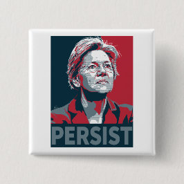 Badge Carré 5 Cm Bouton de #Persist