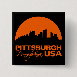 Badge Carré 5 Cm Bouton de PITTSBURGH