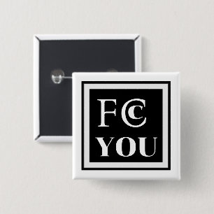 Badge Carré 5 Cm Bouton de réfrigérateur FCC YOU