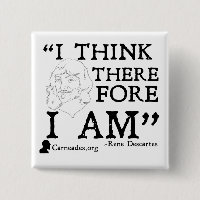 Bouton de Rene Descartes Cogito