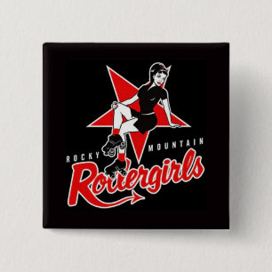 Badge Carré 5 Cm Bouton de RMRG
