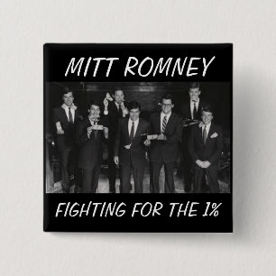 Badge Carré 5 Cm Bouton de Romney d'Anti-Gant