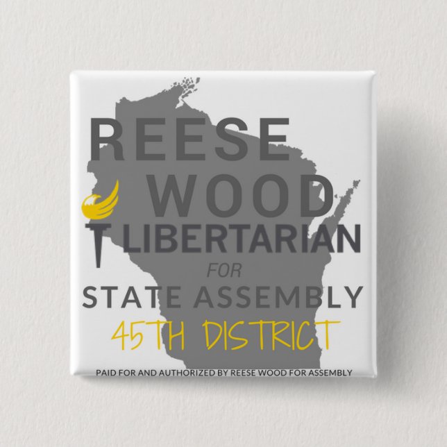 Badge Carré 5 Cm Bouton de RW4WIA (Devant)